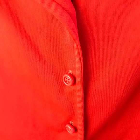 - Vintage 1970’s Act III bright red Blouse - Picture 6 of 9